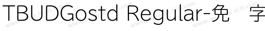 TBUDGostd Regular字体转换